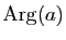 $ \Arg(a)$