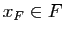 $ x_F\in F$
