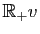 $ \mathbb{R}_+v$