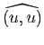 $ \widehat{(u,u)}$