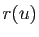 $ r(u)$