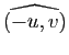 $ \widehat{(-u,v)}$