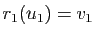 $ r_1(u_1)=v_1$