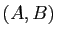$ (A,B)$