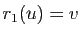 $ r_1(u)=v$