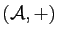 $ (\A,+)$