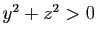 $ y^2+z^2 >0$