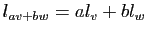 $ l_{av+bw}=al_v+bl_w$