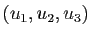 $ (u_1,u_2,u_3)$