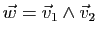 $ \w=\v_1 \wedge \v_2$