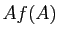 $ Af(A)$