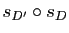 $ s_{D'}\circ s_D$