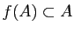 $ f(A)\subset A$