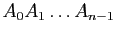 $ A_0A_1\dots A_{n-1}$