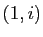 $ (1,i)$