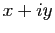 $ x+iy$