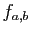 $ f_{a,b}$
