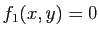 $ f_1(x,y)=0$