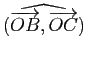 $ \widehat{(\vv{OB},\vv{OC})}$