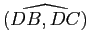 $ \widehat{(DB,DC)}$