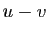 $ u-v$