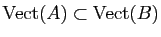 $ \Vect(A)\subset \Vect(B)$