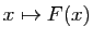 $ x\mapsto F(x)$