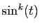 $ \sin^k(t)$
