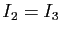 $ I_2=I_3$