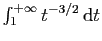 $ \int_1^{+\infty} t^{-3/2} \mathrm{d}t$