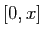 $ [0,x]$