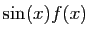 $ \sin(x)f(x)$
