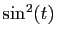 $ \sin^2(t)$
