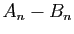 $\displaystyle A_n-B_n$