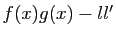 $ f(x)g(x)-ll'$