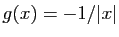 $ g(x)=-1/\vert x\vert$