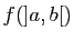 $ f(]a,b[)$