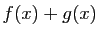 $ f(x)+g(x)$