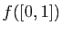 $ f([0,1])$