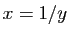 $ x=1/y$