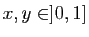 $ x,y\in
]0,1]$