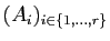 $ (A_i)_{i\in\{1,\dots,r\}}$