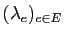 $ (\lambda_e)_{e\in E}$