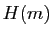 $ H(m)$