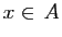 $ x\in&nbsp;\!A$