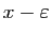 $ x-\varepsilon $