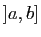 $ ]a,b]$