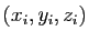$ (x_i,y_i,z_i)$
