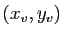 $ (x_v,y_v)$