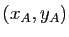 $ (x_A,y_A)$